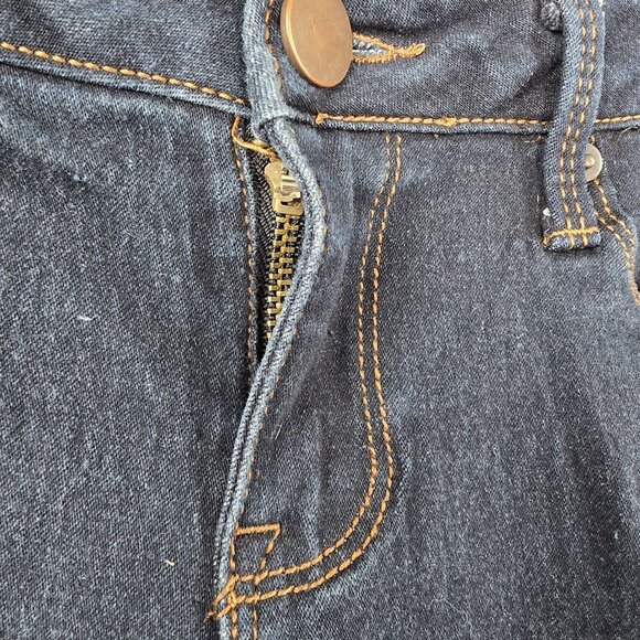 No Boundaries Womens Dark Wash Skinny Jeans Size 11 Cotton Blend Stretch Denim - Picture 3 of 7